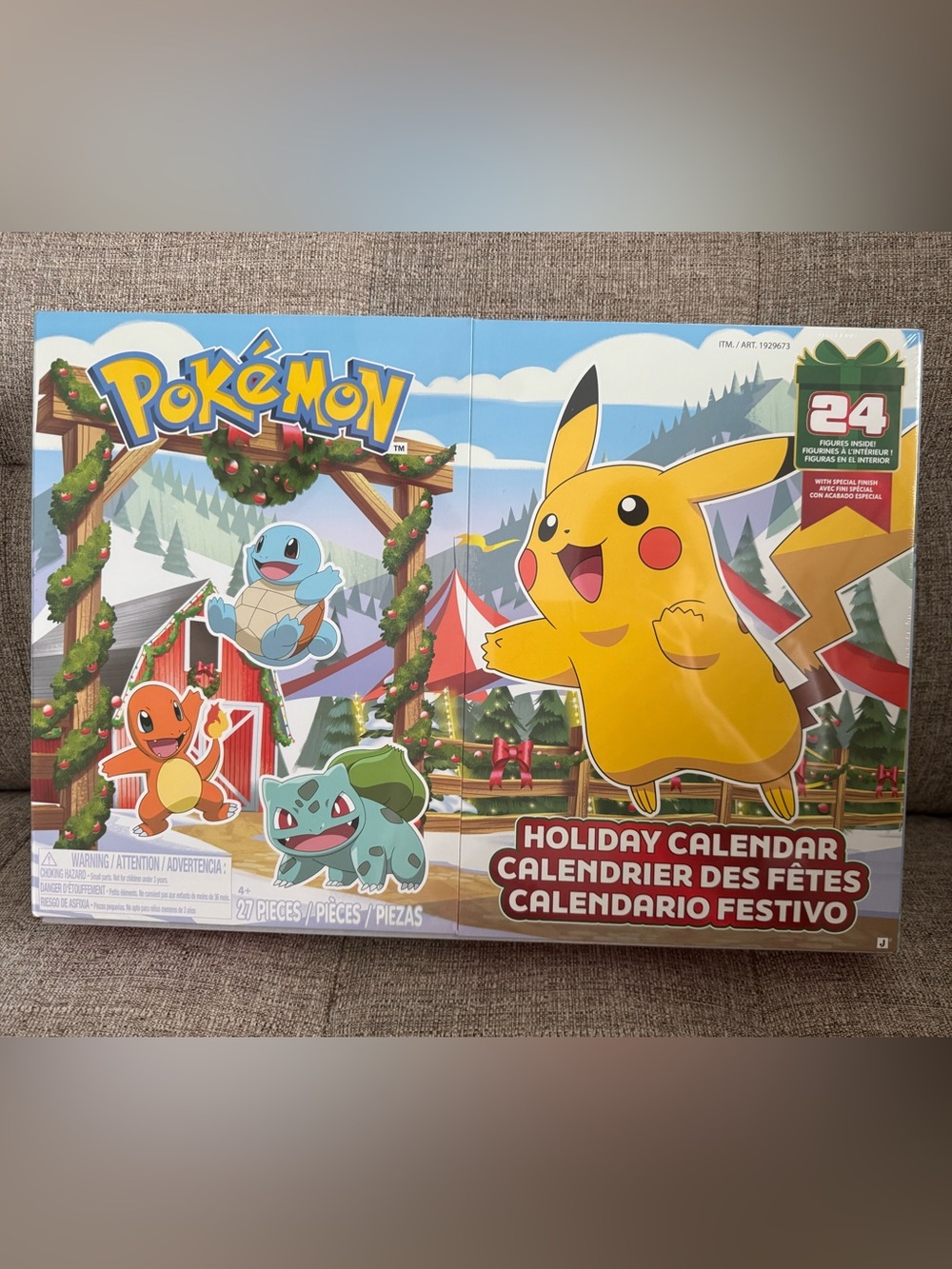 Pokémon 2026 Holiday Advent Calendar 24 Gifts Jazwares SEALED